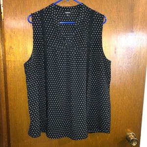 Black w/ design summer shirt/ blouse.